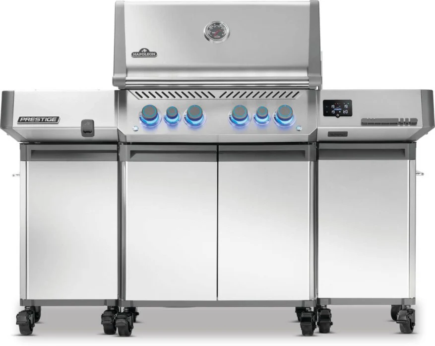 Prestige® Under Grill Storage, 2 Carts Stainless Steel - Image 2
