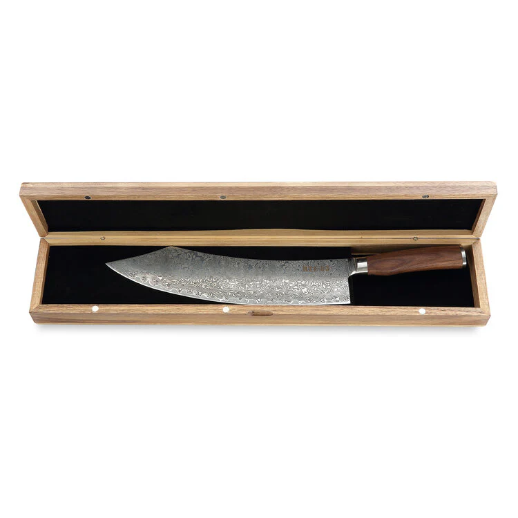 Route 83 - Signature Caveman Scimitar 10" knife - Walnut - Image 3
